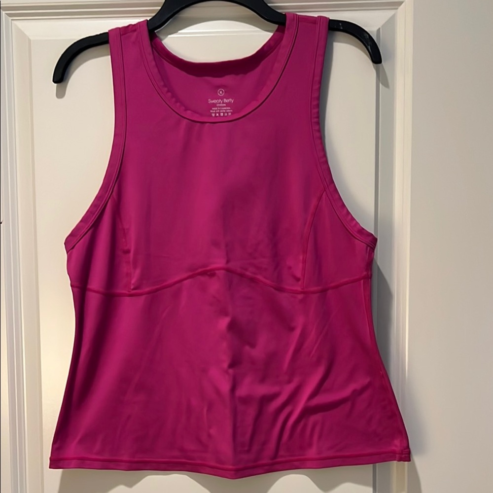 Sweaty Betty Dark Pink Tank Top